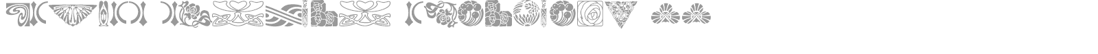 Bouton Nouveau Ornaments font preview